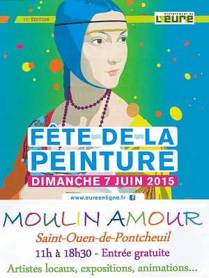 Affiche fete de la peinture moulin Amour